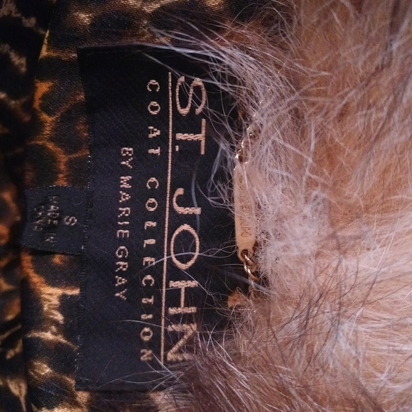 St John size 8 silk and fox fur coat - Picture 7 of 9